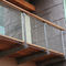 Balkon-Balustraden-neigen flexible Edelstahl-Kabel-Masche X hohes offenes Gebiet fournisseur